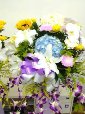 編號:HG0007--七彩敬師花束